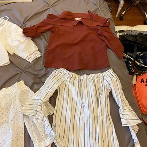 Bundle: 4 off the shoulder tops